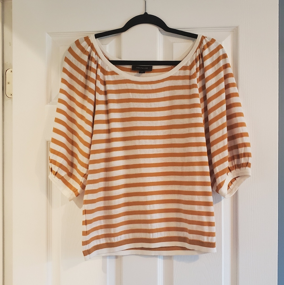 Ann Taylor striped shirt.